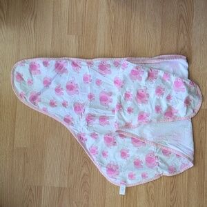 Miracle Blanket Pink Elephant Baby Swaddle Blanket